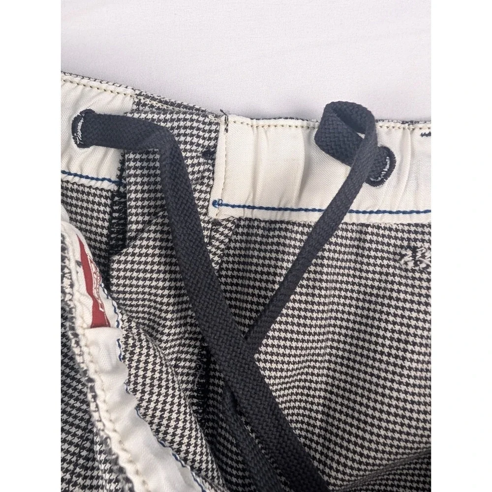 Levi's XX Chino EZ Taper Pants Mens 4XL Black White Houndstooth Stretch Big Tall